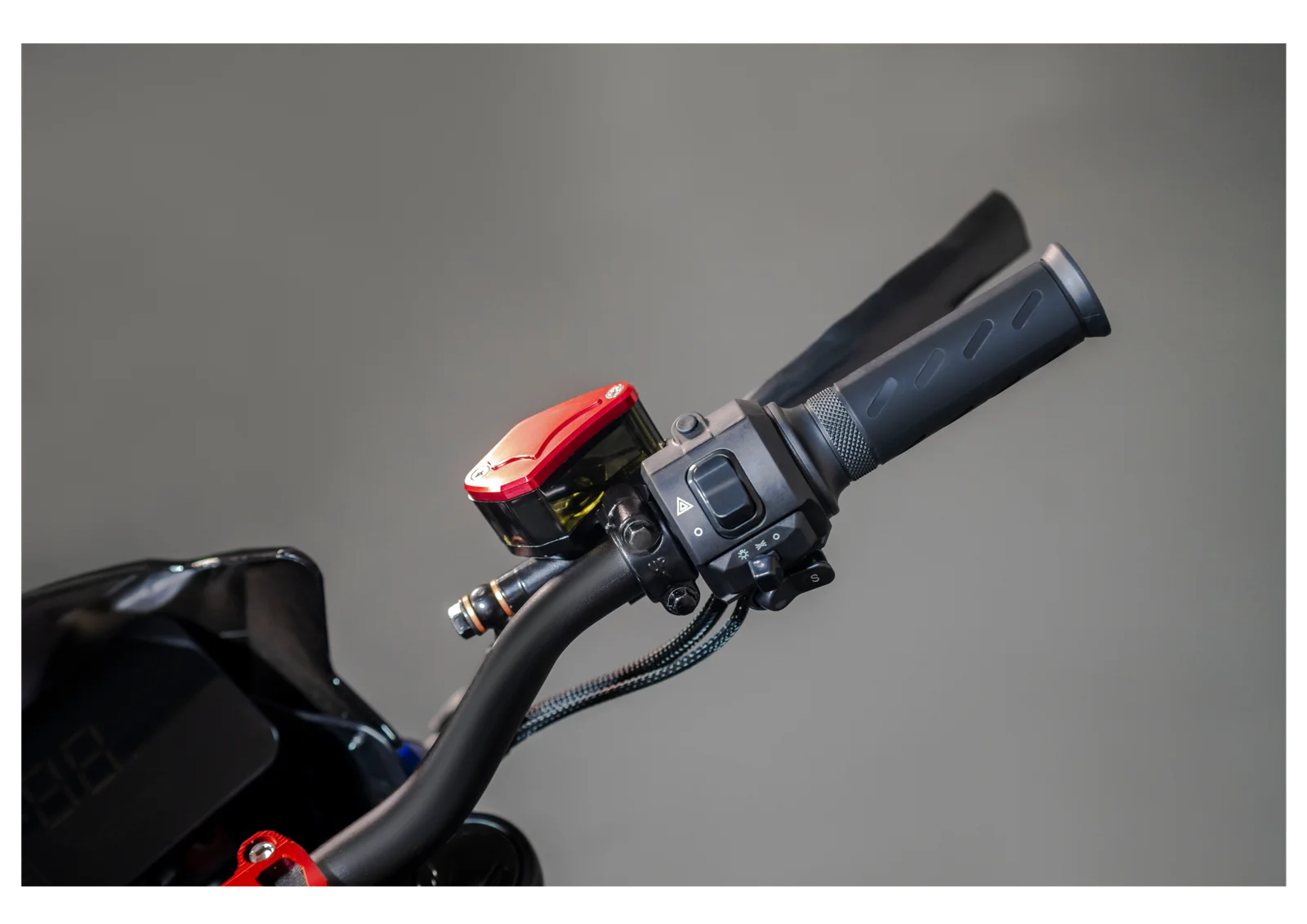 Close-up of the brake lights