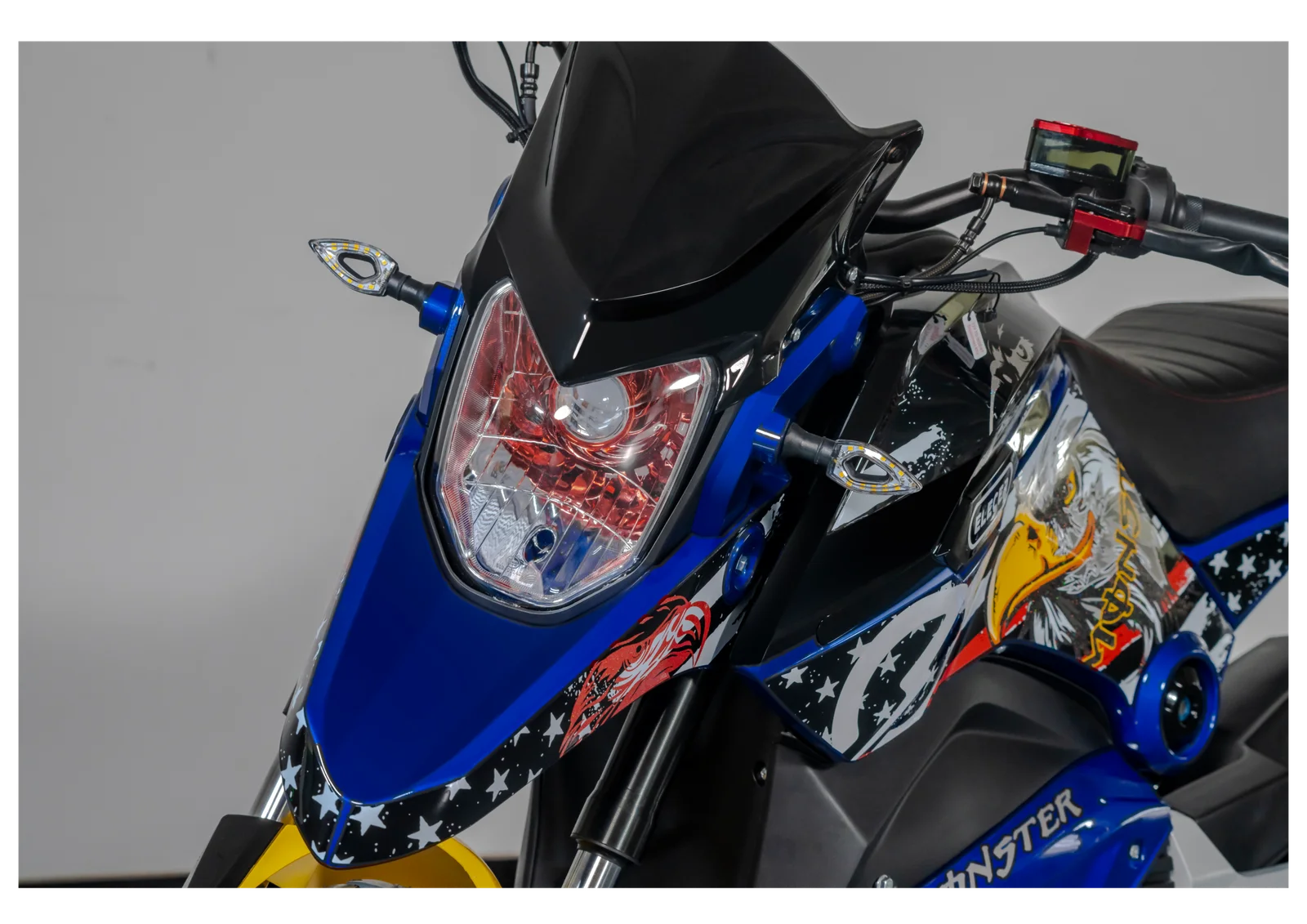 Close-up of the battery system