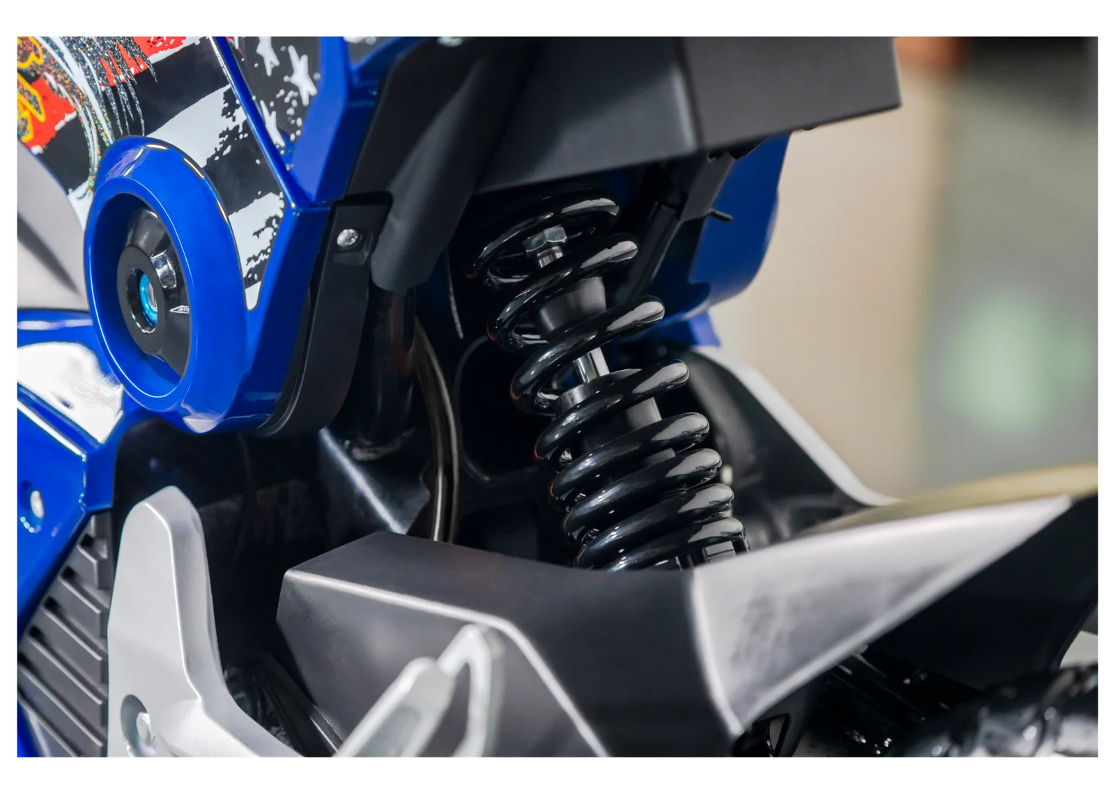 Close-up of the seat