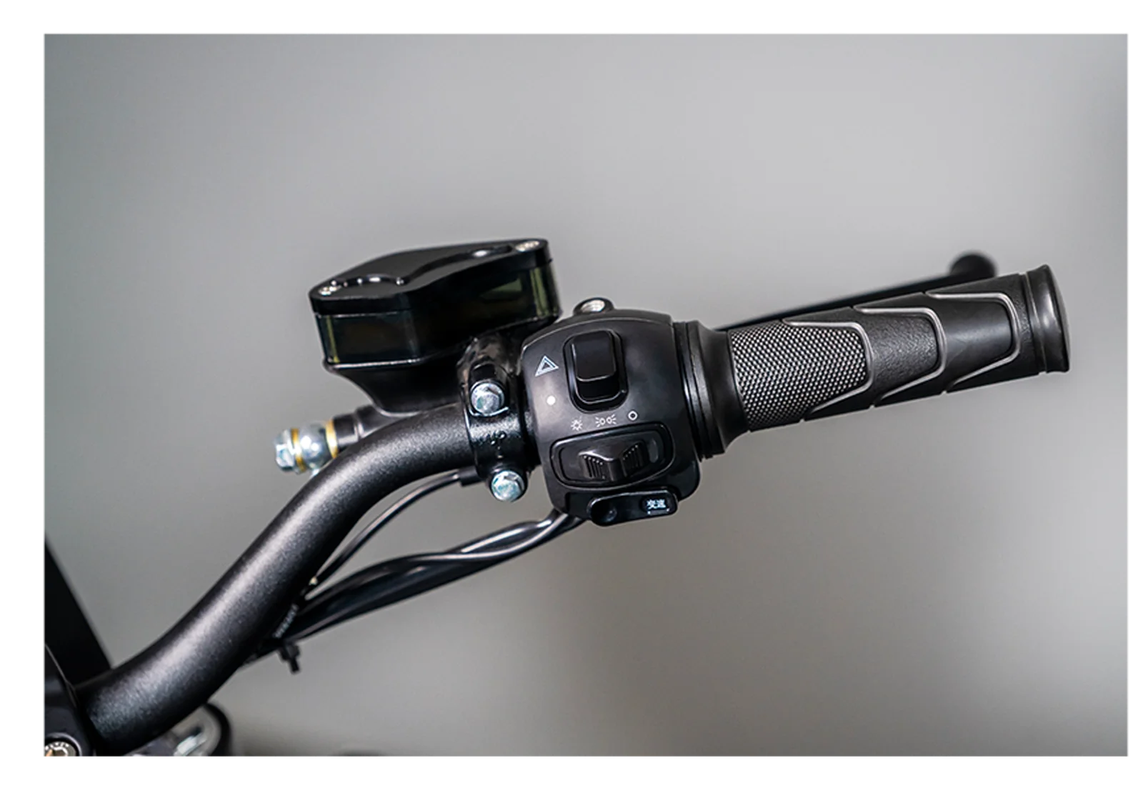 Close-up of the control